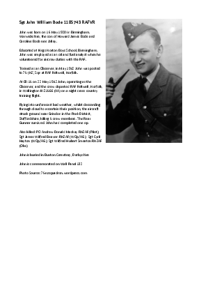 A preview of a PDF biography for Bode, John William